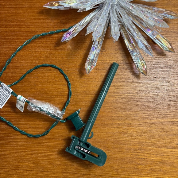 NEW Beautiful White Mini-Light Christmas Tree Star Topper - Picture 6 of 9